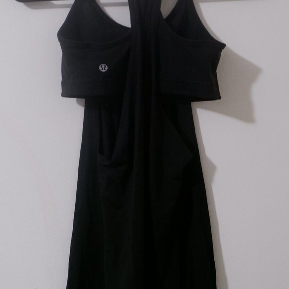Classic Lululemon Black Tank with Built In Bra - Picture 3 of 4